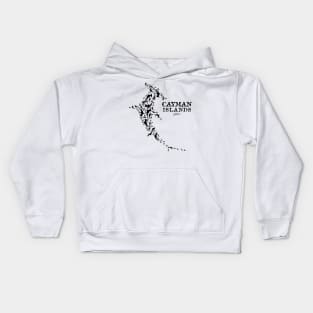 Cayman Islands Great Hammerhead Shark School Kids Hoodie